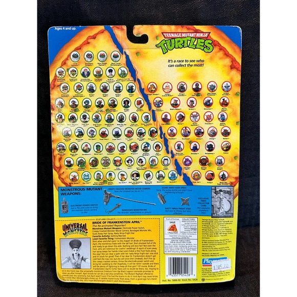 1994 April Bride Of Frankenstein Universal Monsters Vintage TMNT - Picture 4 of 4